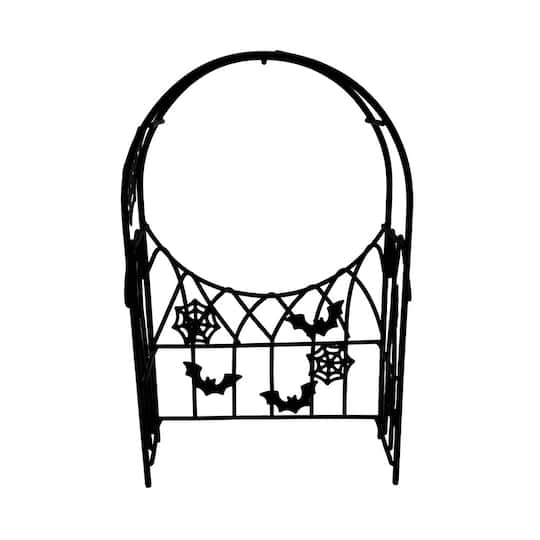 Michaels, 6" Mini Bat & Spiderweb Metal Arch by Ashland® – Category: Halloween Vases & Containers